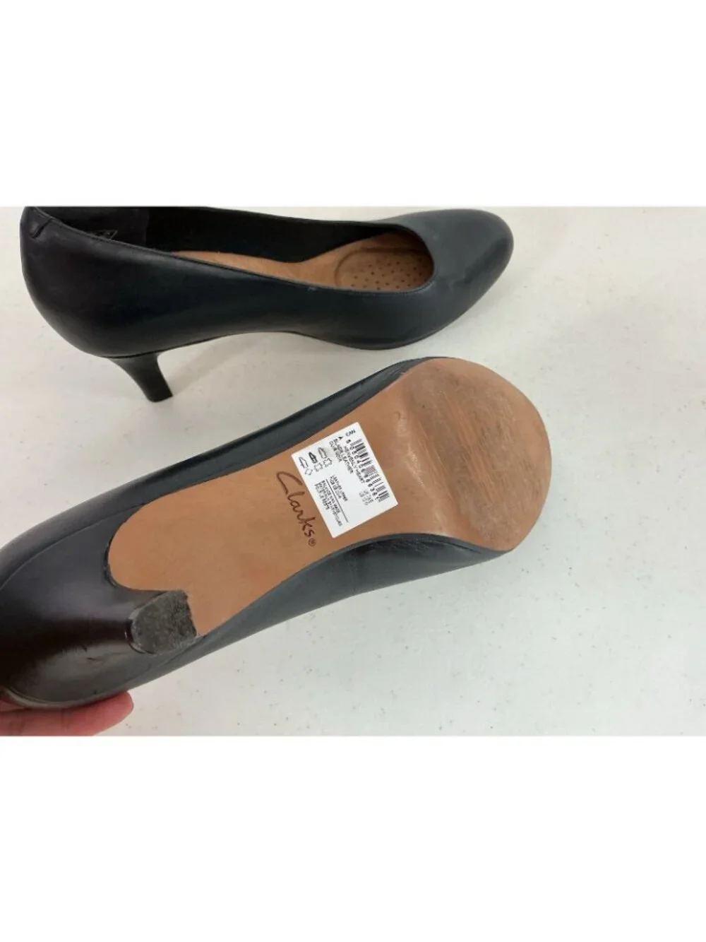 Clarks Leather Heels Pumps Womens 10W